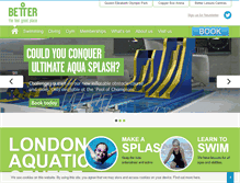 Tablet Screenshot of londonaquaticscentre.org
